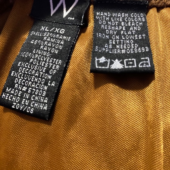 Vintage Crocheted  Brown Women’s Boho Skirt Size XL - Picture 11 of 11